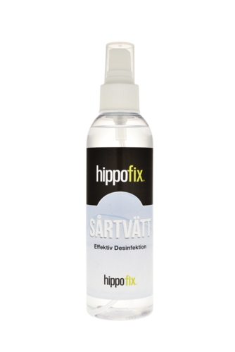 Plastflaska med etikett Hippofix